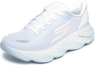 Skechers Womens Aero Burst Running Trainer, White/Light Blue, 6 UK