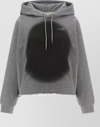 Maison Margiela cotton logo print hoodie