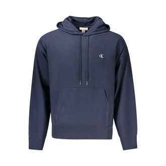 Calvin Klein Blue Cotton Mens Mens Hoodie