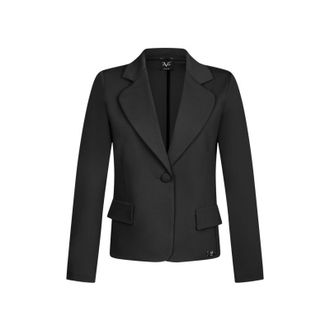 19V69 19V69 Womens Blazer Black ROMA Viscose - Size Large