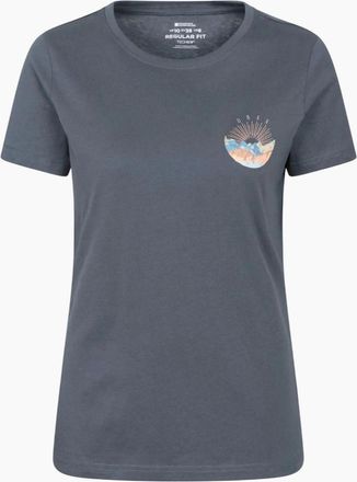 Mountain Warehouse Womens Mountain Warehouse Womens/Ladies Oban Chest Print Relaxed Fit T-Shirt - Navy - Size: 12