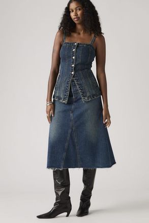 Levi's Gonna Decon a trapezio a vita alta - Donna - 23 - Blu / Hinged Heart