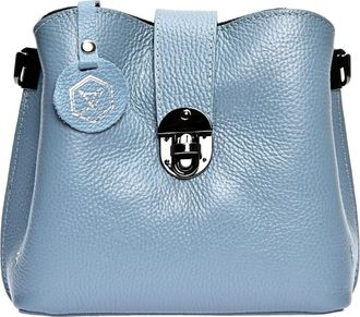 Luisa Vannini Turquoise Leren Tas