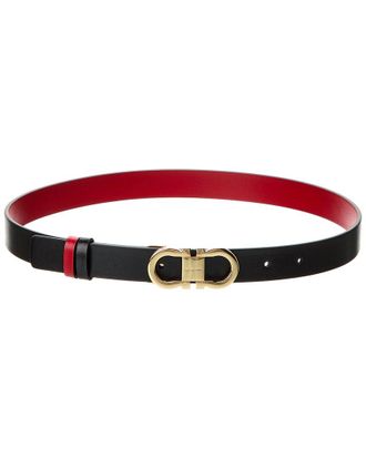 Ferragamo Ferragamo Gancini Reversible & Adjustable Leather Belt