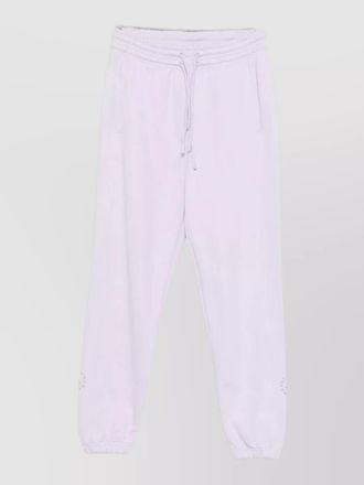 adidas by Stella McCartney cotton sweatpants trousers elastic cuffs pockets