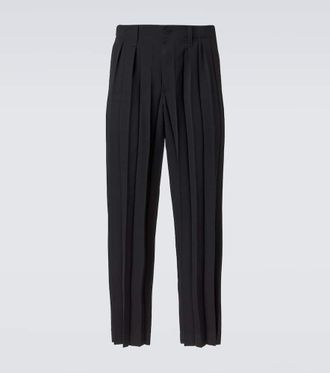 Homme Pliss&eacute; Issey Miyake Homme Pliss&eacute; Issey Miyake Pantalones rectos Edge Ensemble plisados