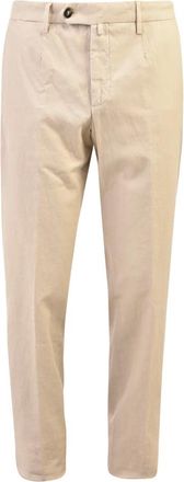 BRIGLIA 1949 Heren, Broeken, Beige, Maat: W34