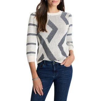 Nic+Zoe This & That Sweater in White Multi at Nordstrom Rack, Size Xx-Large