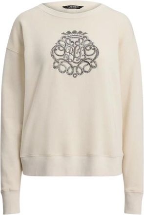 Ralph Lauren Dames, Sweatshirts & Hoodies, Beige, Maat: XL Katoen