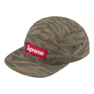 SUPREME SS26 Tiger Camo Ripstop Camp Cap Olive SUP-SS26-1009-GRN