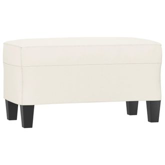 vidaXL Banco De Cuero Sint&eacute;tico Color Crema 70x35x41 Cm Vidaxl