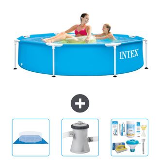 Intex Piscina Con Estructura Redonda - 244x51 Cm - 6-piezas S21326