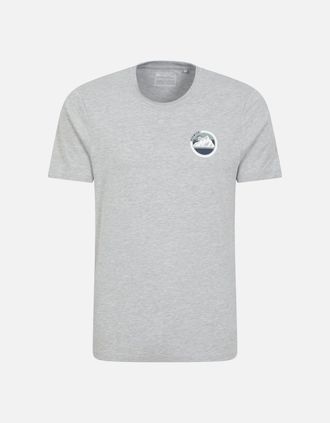 Mountain Warehouse Mens Mountain Warehouse Mens Keswick Mountain Cotton T-Shirt - Grey - Size: 36