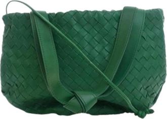 Bottega Veneta Pre-owned Bulb Schoudertas - Dames - Vintage Schoudertas - Groen - ONE Size - Leer - Vintage