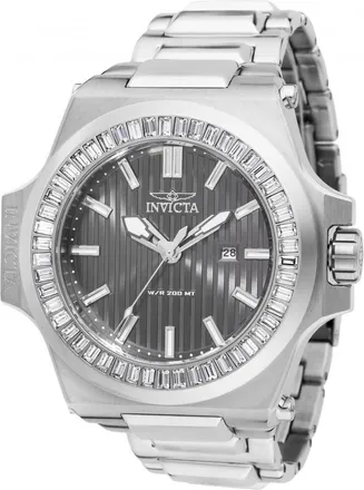 Invicta Akula Quartz Crystal Gunmetal Dial Mens Watch 49132