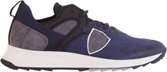 Philippe Model Italiaanse leren vetersneakers - Heren - Sneakers - Blauw - 45 EU - Leer - Schoenen