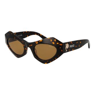 Emilio Pucci Brown Plastic Womens Sunglasses