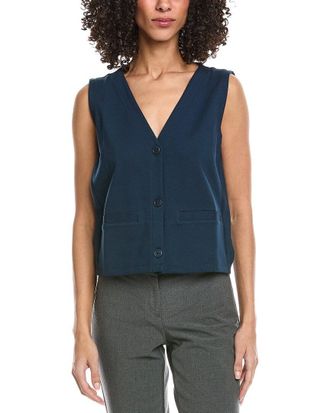 Eileen Fisher Button Front Vest