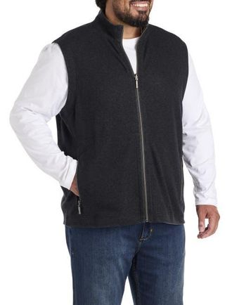 Tommy Bahama Big & Tall Flip Coast Reversible Vest in Black Heather at Nordstrom, Size 3X Big
