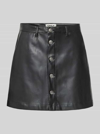 Only Regular Fit Mini-Rock in Lederoptik Modell AMAZING-LIORA in Black, Gr&ouml;&szlig;e S