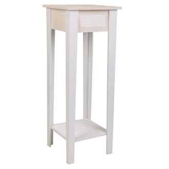 Wanderlust Deco Wanderlust Deco - Soporte De Maceta De Madera Blanca 30x30x80 Cm