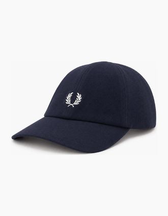 Fred Perry Mens Fred Perry Piqu&eacute; Classic Cap Navy/Snow White - Size: ONE size