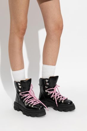 Ganni Cleated Mountain Shoes, Womens, Black