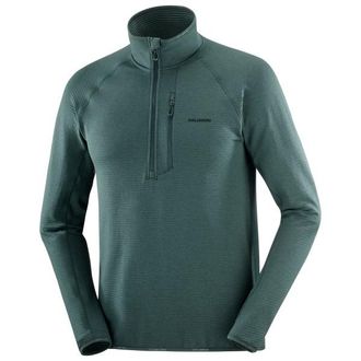 Salomon Essential Lightwarm Half Zip Fleecepullover für Herren | blau