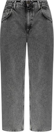 American Vintage American Vintage, Straight Jeans, female, Gray, Size: W25 L32 High-waisted jeans