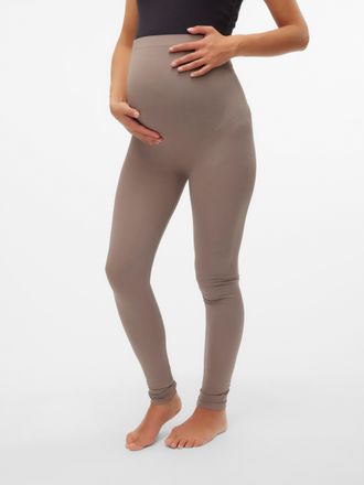 Mama Licious Umstandsleggings MAMALICIOUS MLTIA JEANNE LEGGING NOOS A., Damen, Gr. L (XL), N-Gr, gr&uuml;n (falcon), Jersey, Obermaterial: 72% Nylon, 21% Polyamid, 7% E