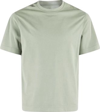 Circolo 1901 Salie Jersey T-shirt met Ronde Hals - Heren - T-shirts - Groen - S - Katoen - Tops