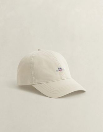 GANT Mens GANT Mens Shield Logo Cotton Twill Cap - 34 Putty - White - Size: ONE size