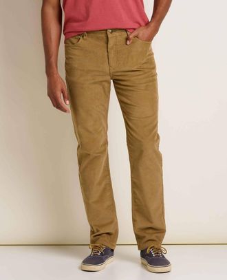 Toad & Co Coaster Cord 5 Pocket Lean Pant In Honey Brown