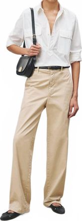 Nili Lotan Eliot Boy Pant In Stone