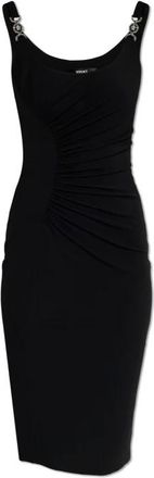 Versace Dames, Jurken, Zwart, Maat: M Viscose