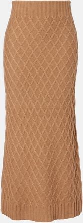 Max Mara Gonna lunga Po in cammello