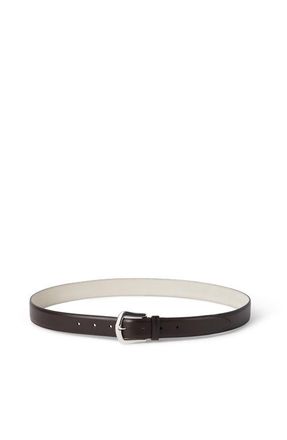 Brunello Cucinelli Calfskin belt in Brown at Nordstrom, Size 100