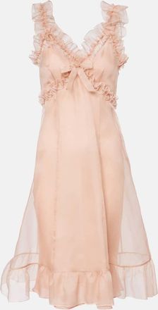 Alessandra Rich Abito corto in organza di seta