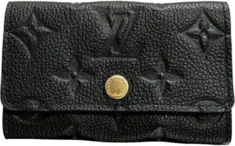 Louis Vuitton Pre-owned Monogram Empreinte Key Case (M64421) - Dames - Vintage Accessoires - Zwart - ONE Size - Leer - Vintage