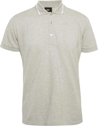 Dolce & Gabbana Poloshirt met geborduurd logo - Grijs