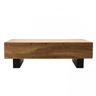 Macabane Mesa de centro de madera suar de 120x60x36,6 cm