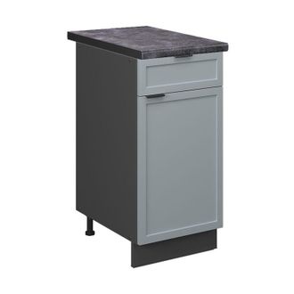 Vicco Mueble Bajo De Cocina Fame-line, Azul Claro-gris, 40 Cm, Et Antracita