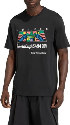 adidas FIFA World Cup 94 Cotton Graphic T-Shirt in Black at Nordstrom, Size Xx-Large