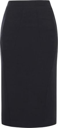 Transit Par-Such pencil midi skirt - women - Viscose/Virgin Wool/Elastane - 2 - Black