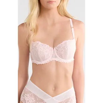 Chantelle Champs-&Eacute;lys&eacute;es Underwire Demi Bra in Pink Cloud at Nordstrom, Size 32D