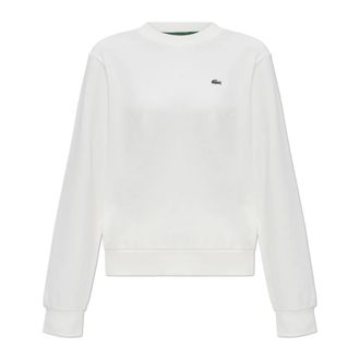 Lacoste Sweatshirt met logo - Dames - Sweatshirts - Wit - XL - Katoen - Hoodies & sweatvesten