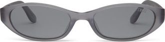 DEZI Gisele Oval Sunglasses in Denim /Smoke at Nordstrom