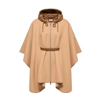 Moncler Dames, Jassen, Beige, Maat: ONE Size Wol