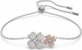 Swarovski Latisha Bloemenarmband - Dames - Armbanden - Grijs - ONE Size - Accessoires