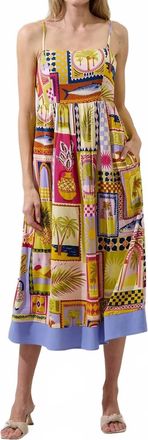 Sugarlips Senia Midi Dress In Multi
